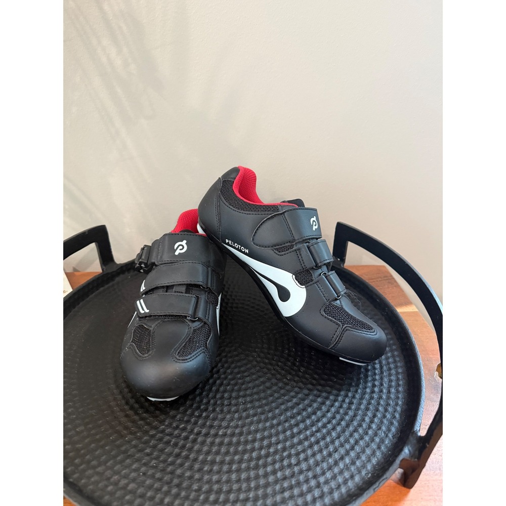 Peloton Black and Red Athletic Shoes